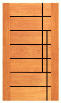 Porta de Madeira - Porto Friso Preto